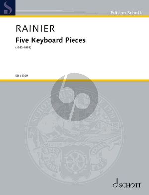 Rainer Five Keyboard Pieces for piano Solo (Advanced)