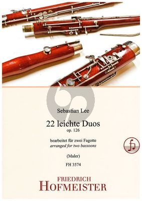 Lee 22 Leichte Duos Op.126 für Fagott / Bassoon (2 Spielpartituren)
