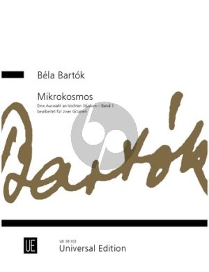 Bartok Mikrokosmos Vol.1 for 2 Guitars (Selection of easy pieces)