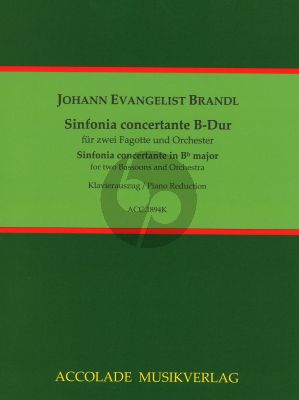 Brandl Sinfonie concertante B-Dur 2 Fagotte und Orchester (Klavierauszug) (Jean-Christophe Dassonville)