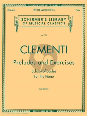 Clementi Preludes and Exercises School of Scales for Piano