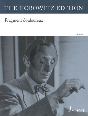 Horowitttz Fragment douloureux Op.14 for Piano solo