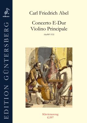 Abel Concerto E-Dur für Violine principale und Bc (Klavierauszug)