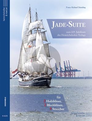 Deimling Jade-Suite für 2 Holzbläser, 2 Blechbläser und 5 Streicher (Score and Parts) (Zum 225. Bestehen des Heinrichshofen Verlages)