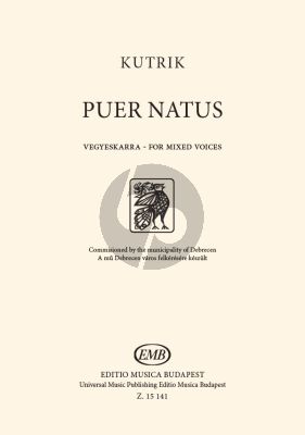 Kutrik Puer Natus for SATB