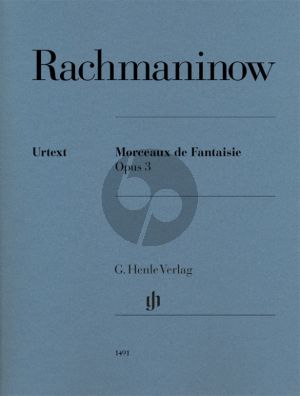 Rachmaninoff Morceaux de Fantaisie Op.3 Piano solo (Edited by Dominik Rahmer - Fingering Marc-André Hamelin)