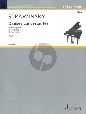 Strawinsky Danses concertantes for 2 pianos arr. by Ingolf Dahl (Spielpartitur) (Concert vesion for two pianos based on the original version for two pianos)