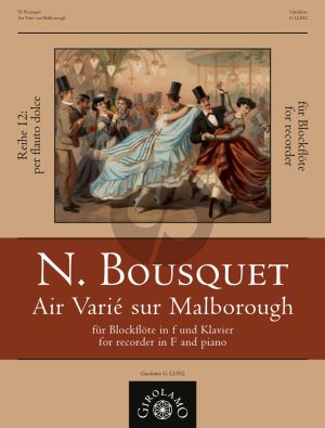 Bousquet Air Varié sur Malborough Trebler Recorder and Piano (edited by Michel Quagliozzi)