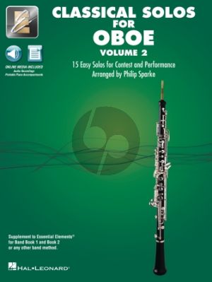 Classical Solos for Oboe Volume 2 Book with Audio online (15 Easy Solos for Contest and Performance) (arr. Philip Sparke)