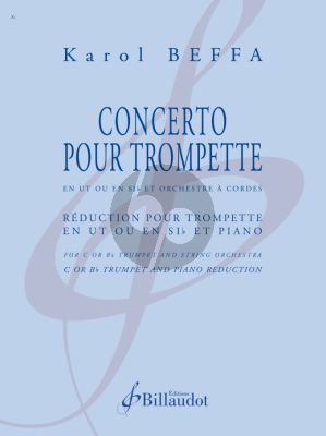 Beffa Concerto for Trumpet, Reduction for Bb or C Trumpet and Piano