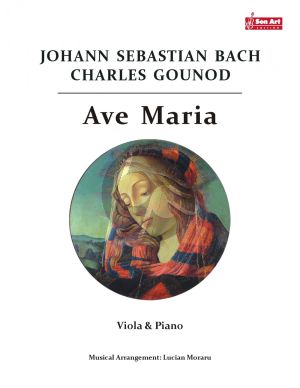 Bach Gounod Ave Maria for Viola and Piano (Score and Part) (Arrangement by Lucian Moraru)