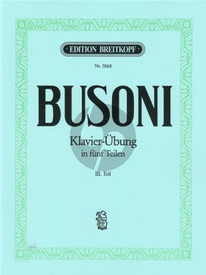 Busoni Piano Exercise Vol.3 Lo Staccato Piano solo (K Anhang 1)