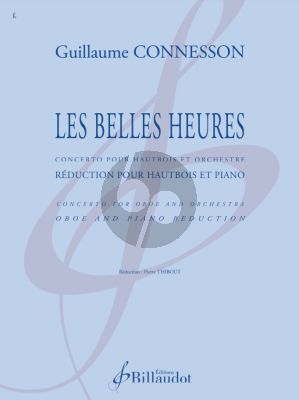 Connesson Les belles heures for Oboe and Piano (Reduction: Pierre Thibout)