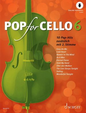 Pop For Cello Vol.6 (With Second Cello Part) (Book with Online Audio) (10 Pop-Hits, Edited by Michael Zlanabitnig)