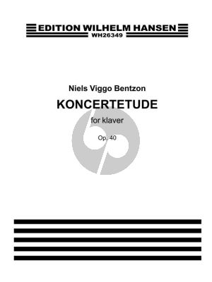 Bentzon Concert Etude Op. 40 for Piano (1945)