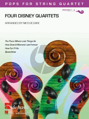 Four Disney Quartets for String Quartet (Score/Parts) (arr. Nico Dezaire)