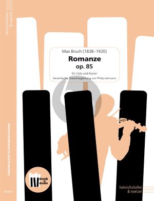 Bruch Romanze Op.85 for Viola and Piano (Simplified Piano Accompaniment!) (Score and Part)