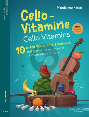 Konig Cello-Vitamine for 1 or 2 Cello's and Piano (Book with MP3 download)