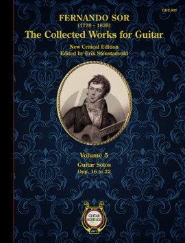 Sor The Collected Guitar Works Vol. 5 (Guitar Solos) (edited by Erik Stenstadvold)