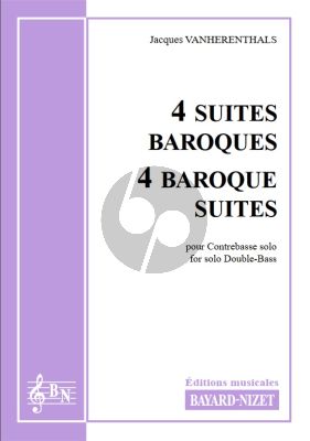 Vanherenthals 4 Baroque Suites for Double Bass Solo