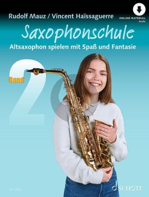 Saxophonschule Vol.2 for Alto Saxophone (Book with Online Material) (Altsaxophon spielen mit Spaß und Fantasie)