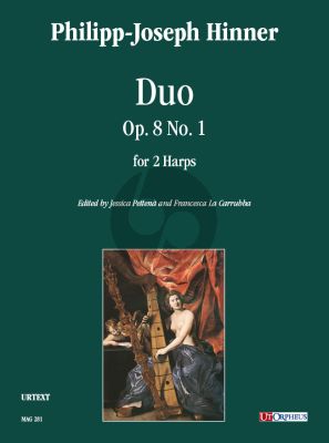 Hinner Duo Op. 8 No. 1 for 2 Harps (Score/Parts) (edited by Jessica Pettenà and Francesca La Carrubba)