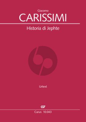 Carissimi Historia di Jephte Soli SSSATB, Bc (Soli e Coro SSSATB, Bc) (Partitur (lat.) (Wolfgang Hochstein)