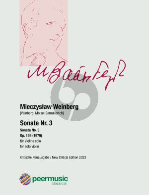 Weinberg Sonate No. 3 Op. 126 für Violine solo