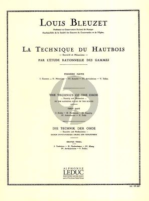Bleuzet Technique du Hautbois Vol. 1