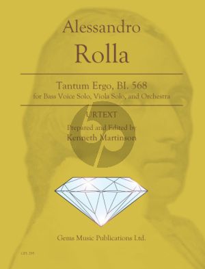 Rolla Tantum Ergo, BI. 568 in F Major for Bass Voice, Solo Viola, and Orchestra Score and 12 Parts (Edited by Kenneth Martinson) (Urtext)