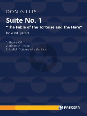 Gillis Suite No. 1 "The Fable of the Tortoise and the Hare" for Wind Quintet (Score/Parts)