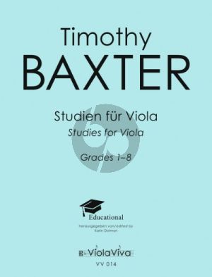 Baxter Studien für Viola - Kurze und einfache Stücke für Viola - Grades 1-8 (Karin Dolman)