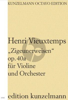 Vieuxtemps Zigeunerweisen - Airs Bohémiens Op. 40a Violine und Orchester (Partitur) (Olaf Adler)