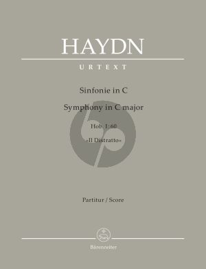 Haydn Symphony in C-major Hob. I:60 "Il Distratto" Orchestra Full Score (edited by Andreas Friesenhagen and Ulrich Wilker)