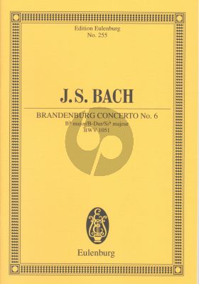 Brandenburg Concerto No.6 B-flat major BWV 1051 Study Score