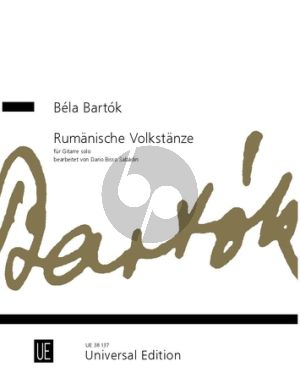 Bartok Rumanische Volkstanze für Gitarre Solo (bearbeitet von Dario Bisso Sabadin)