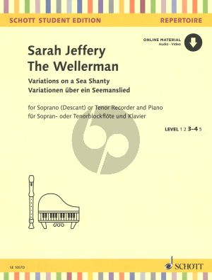 The Wellerman Variations on a Sea Shanty Descant recorder (Tenor recorder) and Piano with Audio online
