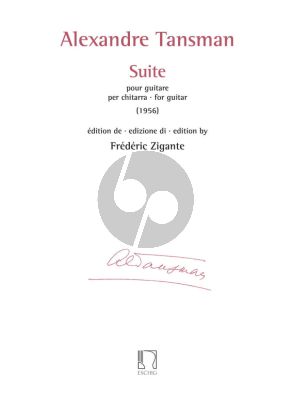 Tansman Suite pour Guitare (Frederic Zigante)
