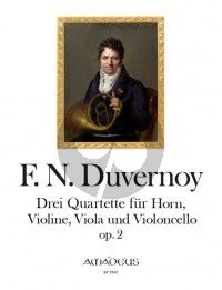 Duvernoy Drei Quartette Op. 2 Horn, Violine, Viola und Violoncello (Part./Stimmen) (Yvonne Morgan)