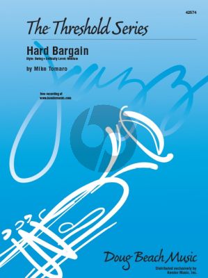 Tomaro Hard Bargain for Jazz Ensemble Score and Parts