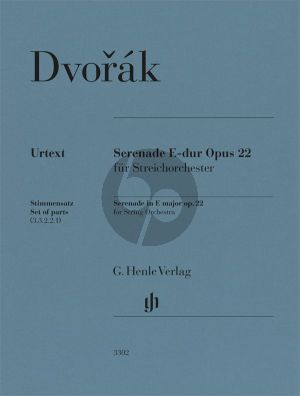 Dvorak Serenade in E major op. 22 for String Orchestra (Set for strings 3.3.2.2.1)
