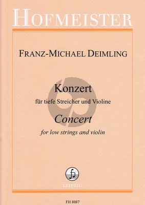 Deimling Konzert für tiefe Streicher und Violine Partitur
