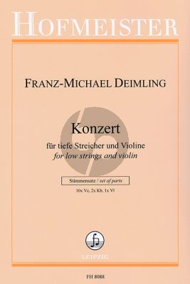 Deimling Konzert für tiefe Streicher und Violine (Stimmensatz)
