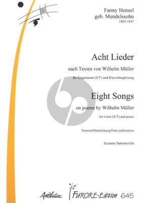Hensel 8 Lieder nach Texten von Wilhelm Müller fur Hohe Stimme und Klavier