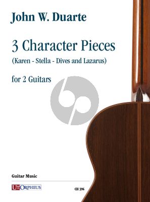 Duarte 3 Character Pieces for 2 Guitars (Score/Parts)