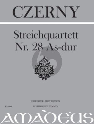 Czerny Quartett in As-dur No. 28 2 Violinen-Viola und Violoncello (Part./Stimmen) (Markus Fleck)