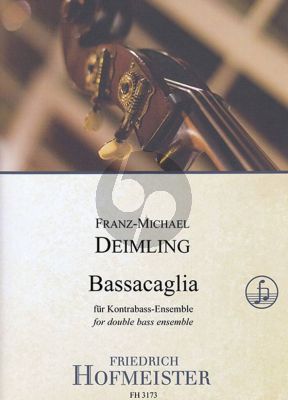 Deimling Bassacaglia für Kontrabass-Ensemble (Part./Stimmen)
