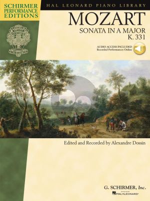 Mozart Sonata A-ajor KV 331 Piano solo (Book with Audio online) (edited bu Alexandre Dossin)