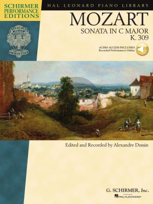 Mozart Sonata C-major KV 309 Piano solo (Book with Audio online) (edited by Alexandre Dossin)