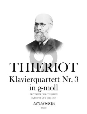 Thieriot Quartett No. 3 in g-moll Klavier-Violine-Viola und Violoncello (Part./Stimmen) (Yvonne Morgan und Luzi Dubs)